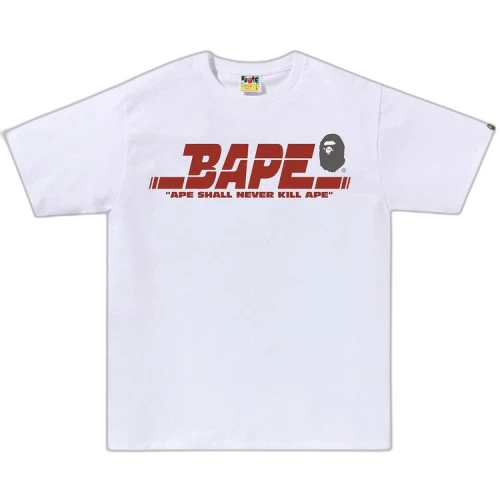 BAPE Sports Logo Tee 'White'