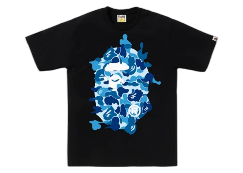BAPE ABC Camo Rebuild Big Ape Head Tee Black/Blue