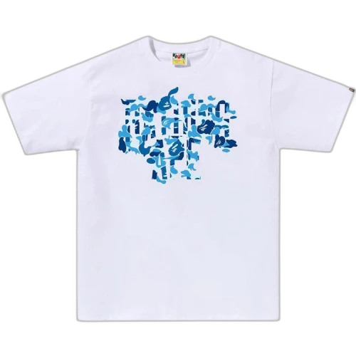 BAPE ABC Camo Rebuild NYC Logo Tee 'White/Blue'