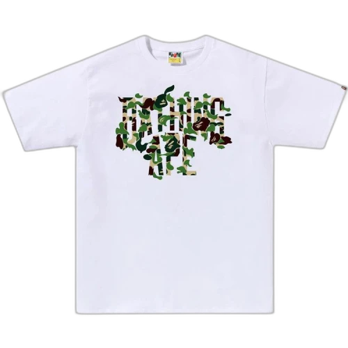 BAPE ABC Camo Rebuild NYC Logo Tee 'White/Green'