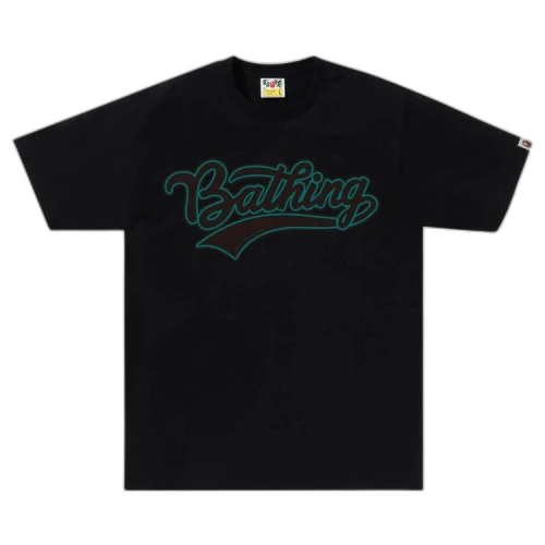 BAPE Varsity Baseball Logo Tee 'Black'