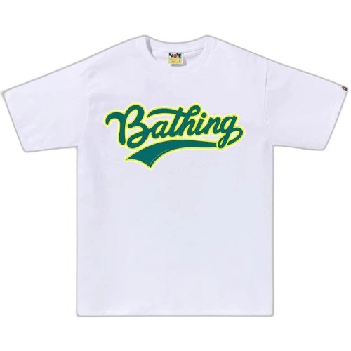 BAPE Varsity Baseball Logo Tee 'White'
