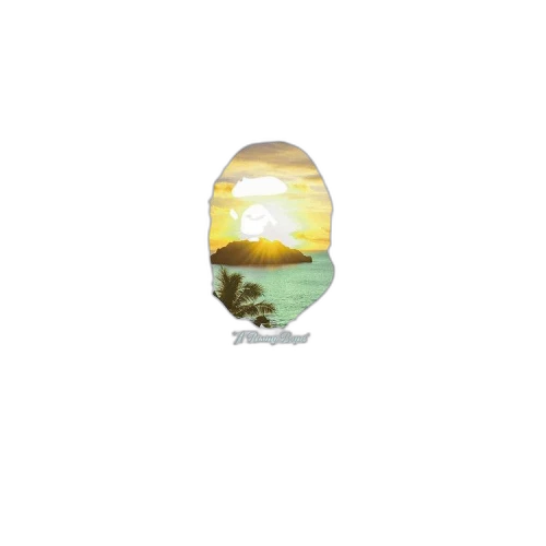 BAPE A Rising Bape Photo Tee 'White'