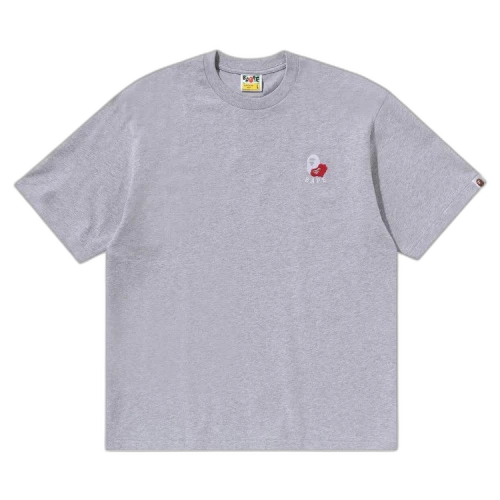 BAPE Ape Head 2 Point Relaxed Fit Tee 'Grey'