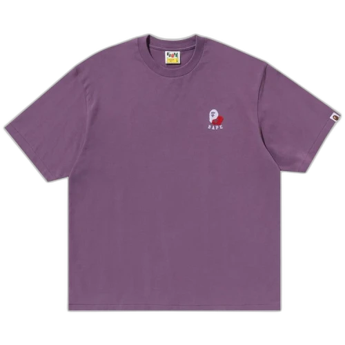 BAPE Ape Head 2 Point Relaxed Fit Tee 'Purple'