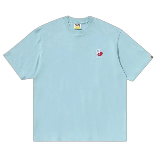 BAPE Ape Head 2 Point Relaxed Fit Tee 'Sax'