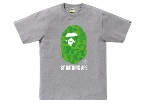 BAPE Ink Camo Ape Head Tee Gray