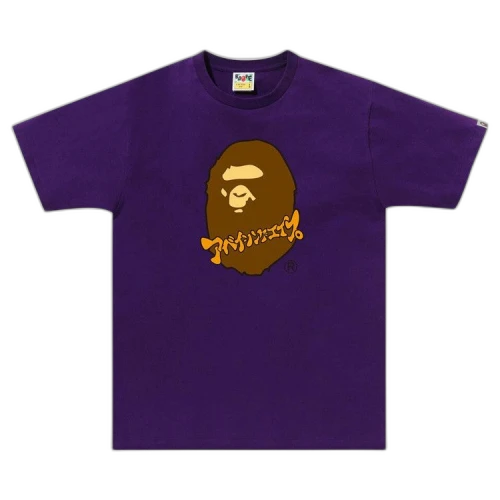 BAPE Katakana Ape Head Tee 'Purple'
