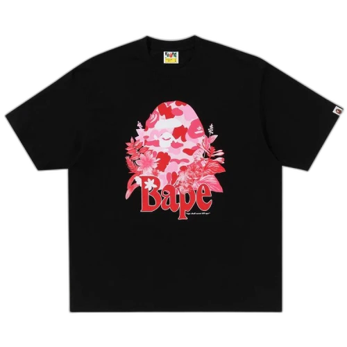 BAPE Flora Big Ape Head Relaxed Fit Tee 'Black'