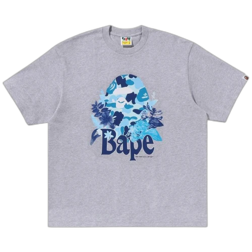 BAPE Floral Big Ape Head Relaxed Fit Tee 'Grey'