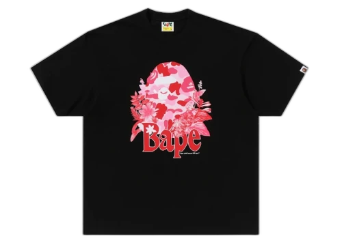 BAPE Flora Big Ape Head Relaxed Fit Tee Black