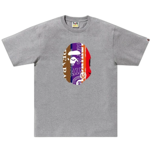 BAPE Fans Scarf Ape Head Tee 'Grey'