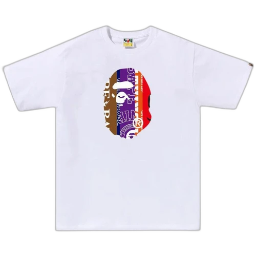 BAPE Fans Scarf Ape Head Tee 'White'