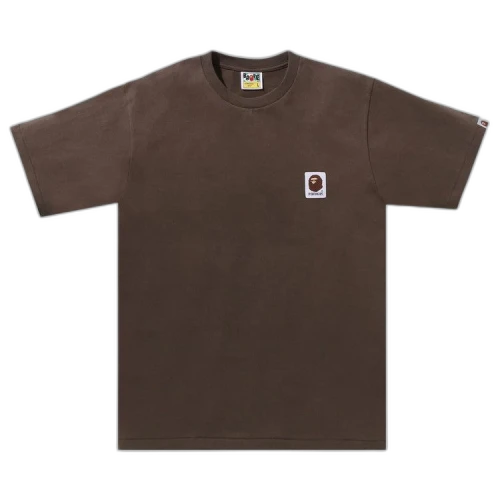 BAPE Ape Head Label Tee 'Brown'