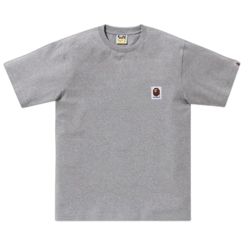 BAPE Ape Head Label Tee 'Grey'