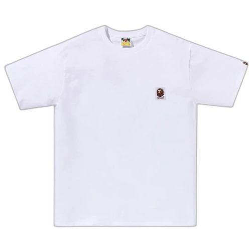 BAPE Ape Head Label Tee 'White'