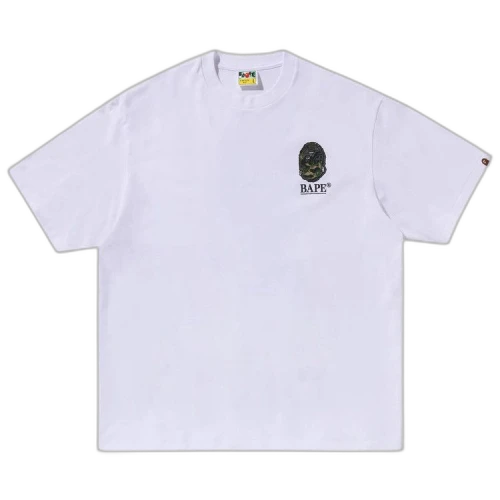 BAPE Camo Stone Ape Head Relaxed Fit Tee 'White'