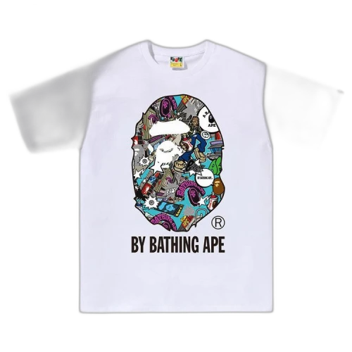 BAPE Comic Art Ape Head Tee 'White'