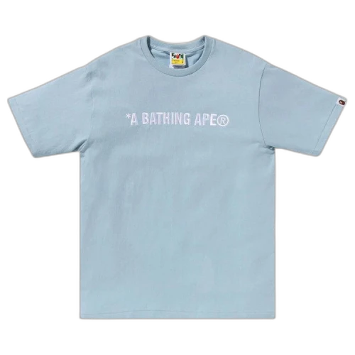 BAPE A Bathing Ape Logo Tee 'Sax'