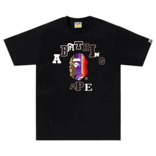 BAPE Fans Scarf College Tee 'Black'