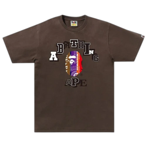 BAPE Fans Scarf College Tee 'Brown'