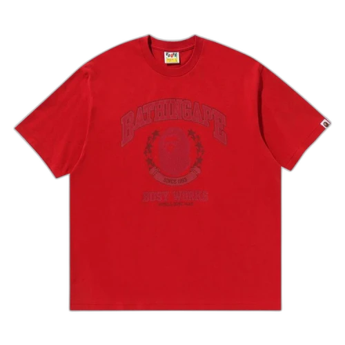 BAPE Bathing Ape Relaxed Fit Tee 'Red'