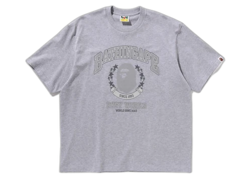 BAPE Bathing Ape Relaxed Fit Tee Gray