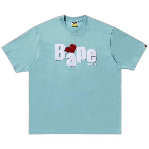 BAPE Heart Ape Head Relaxed Fit Tee 'Sax'