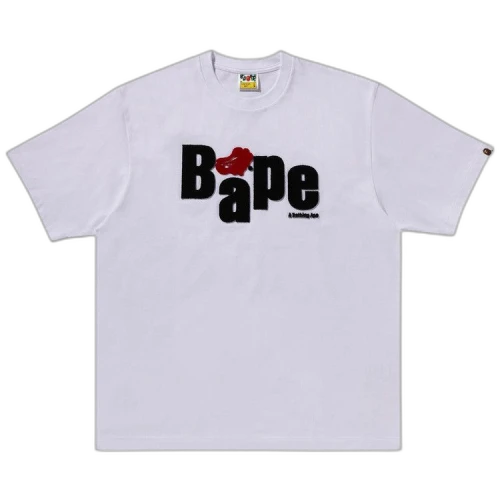 BAPE Heart Ape Head Relaxed Fit Tee 'White'