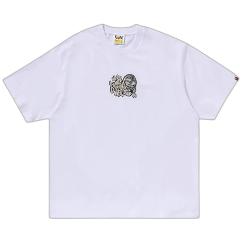 BAPE Graffiti Ape Head Relaxed Fit Tee 'White'