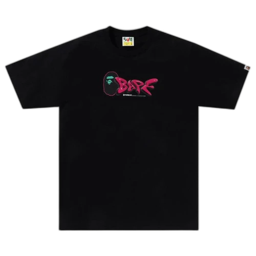 BAPE 3D Art Bape Logo Tee 'Black'