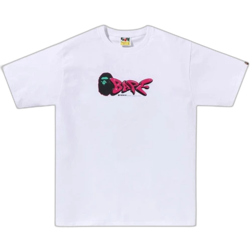 BAPE 3D Art Bape Logo Tee 'White'