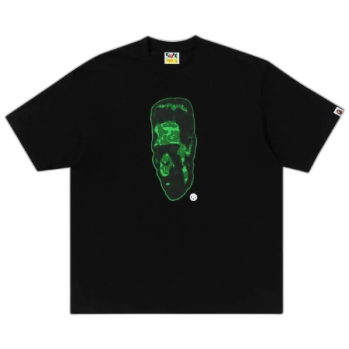 BAPE Spray Frankenstein Relaxed Fit Tee 'Black'