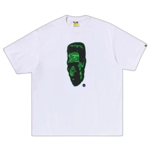 BAPE Spray Frankenstein Relaxed Fit Tee 'White'