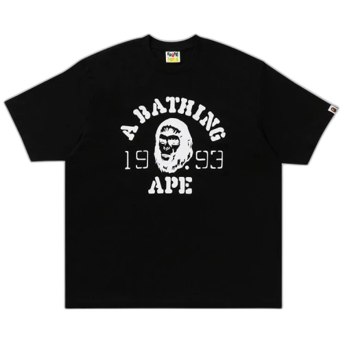 BAPE OG Ape Head College Relaxed Fit Tee 'Black'