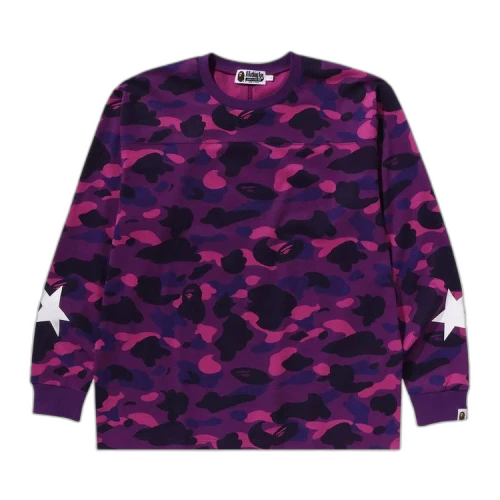 BAPE Color Camo Relaxed Fit Long-Sleeve Tee 'Purple'