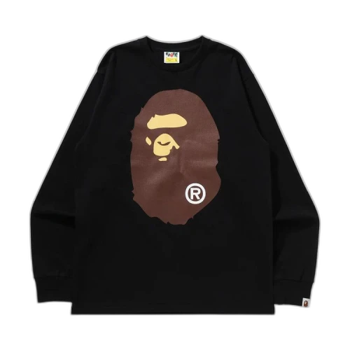 BAPE Big Ape Head Long-Sleeve Tee 'Black'