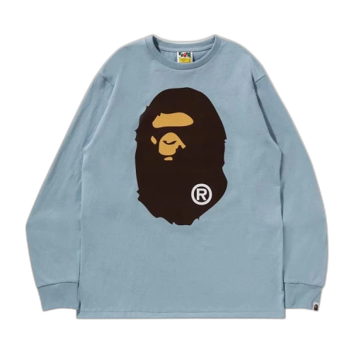 BAPE Big Ape Head Long-Sleeve Tee 'Sax'