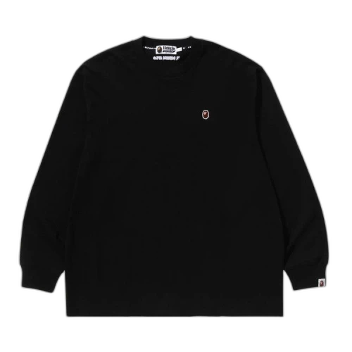 BAPE Ape Head One Point Long-Sleeve Tee 'Black'