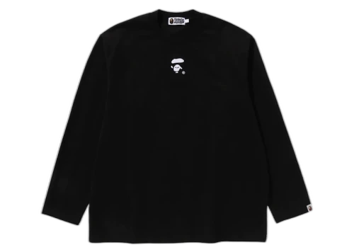 BAPE Ape Face L/S Tee Black