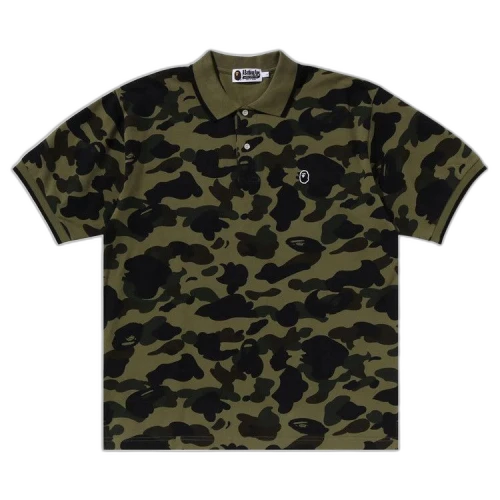 BAPE 1st Camo One Point Polo 'Green'