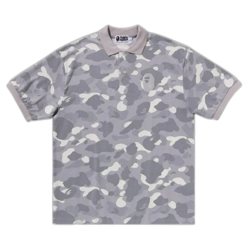 BAPE City Camo Large Ape Head Polo Relaxed Fit 'Grey'