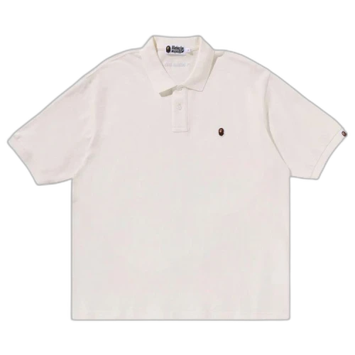 BAPE Ape Head One Point Polo 'Ivory'