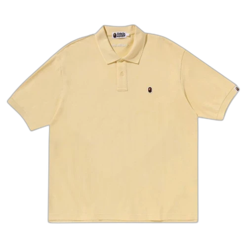 BAPE Ape Head One Point Polo 'Yellow'