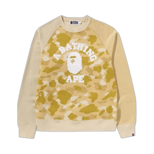 BAPE Color Camo College Crewneck 'Yellow'