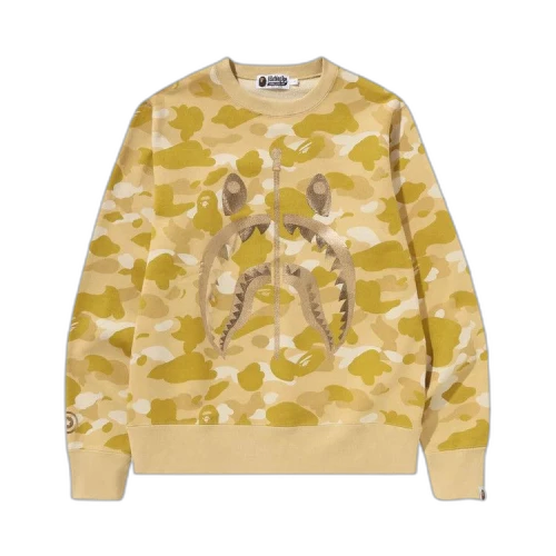BAPE Color Camo Shark Crewneck 'Yellow'