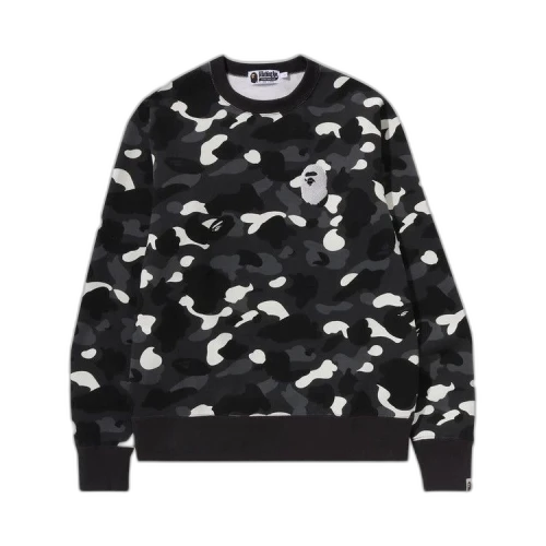 BAPE City Camo Large Ape Head Crewneck 'Black'