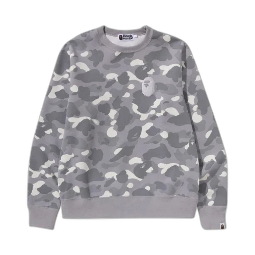 BAPE City Camo Large Ape Head Crewneck 'Grey'