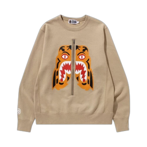 BAPE Tiger Crewneck 'Beige'
