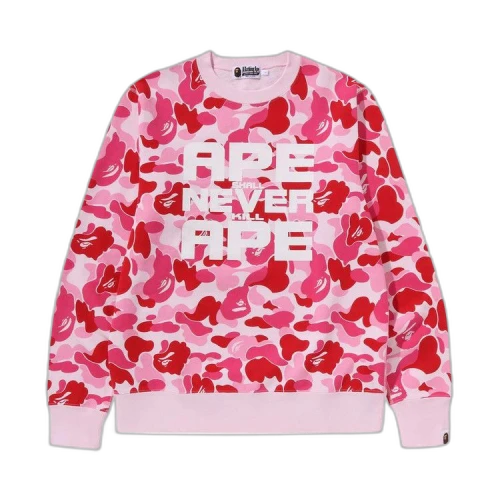 BAPE ABC Camo Asnka Crewneck 'Pink'